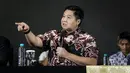 Ketua Steering Committee Piala Presiden 2025, Maruarar Sirait memberikan keterangan dalam konferensi pers Piala Presiden 2025 di Menara Danareksa, Jakarta, Jumat (13/06/2025). (Bola.com/Bagaskara Lazuardi)