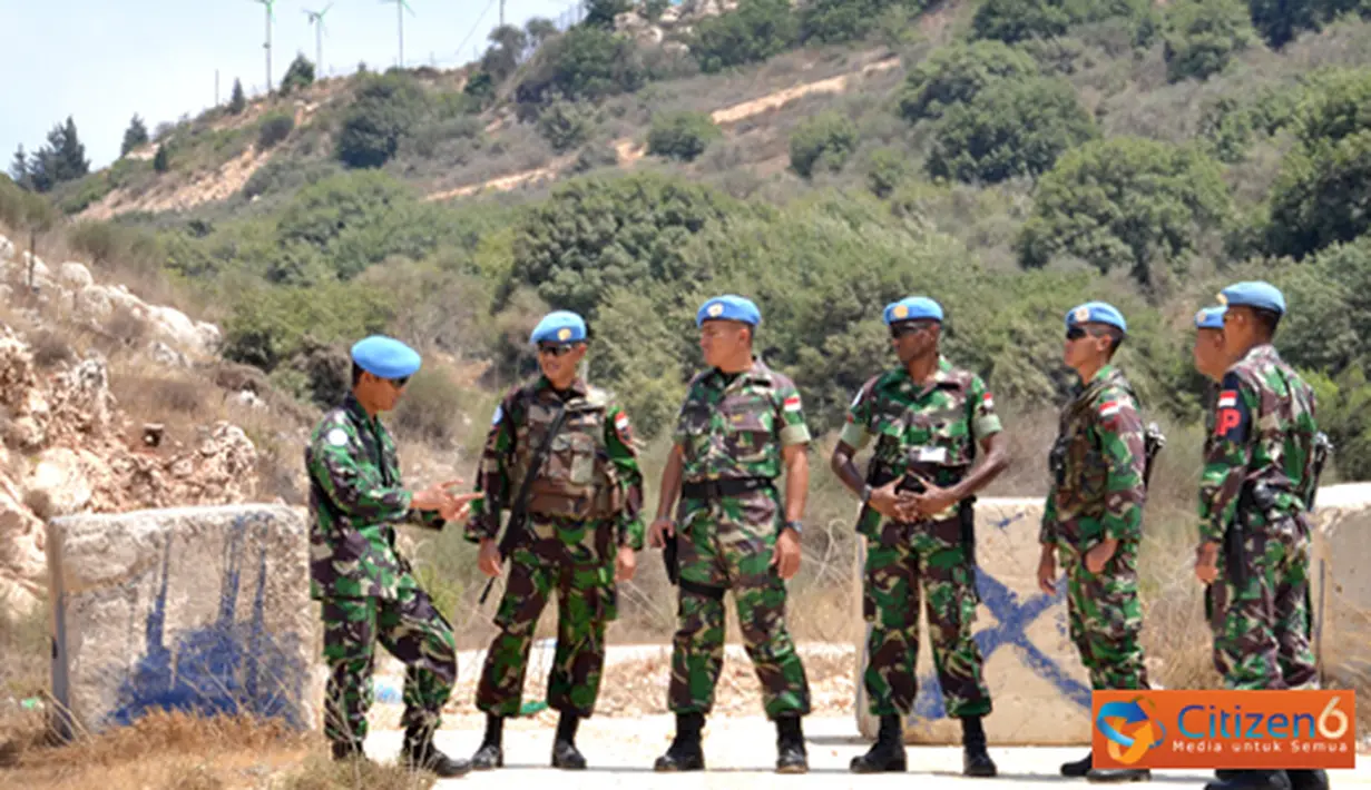 Citizen6, Lebanon: Inspeksi dilaksanakan guna mengecek kesiapsiagaan personel dalam melaksanakan tugasnya termasuk kesiapan dan kelengkapan perlengkapan yang digunakan. (Pengirim: Badarudin Bakri)
 