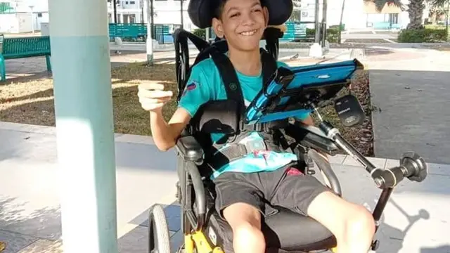 Penyandang disabilitas cerebral palsy Mohd Sayfullah.
