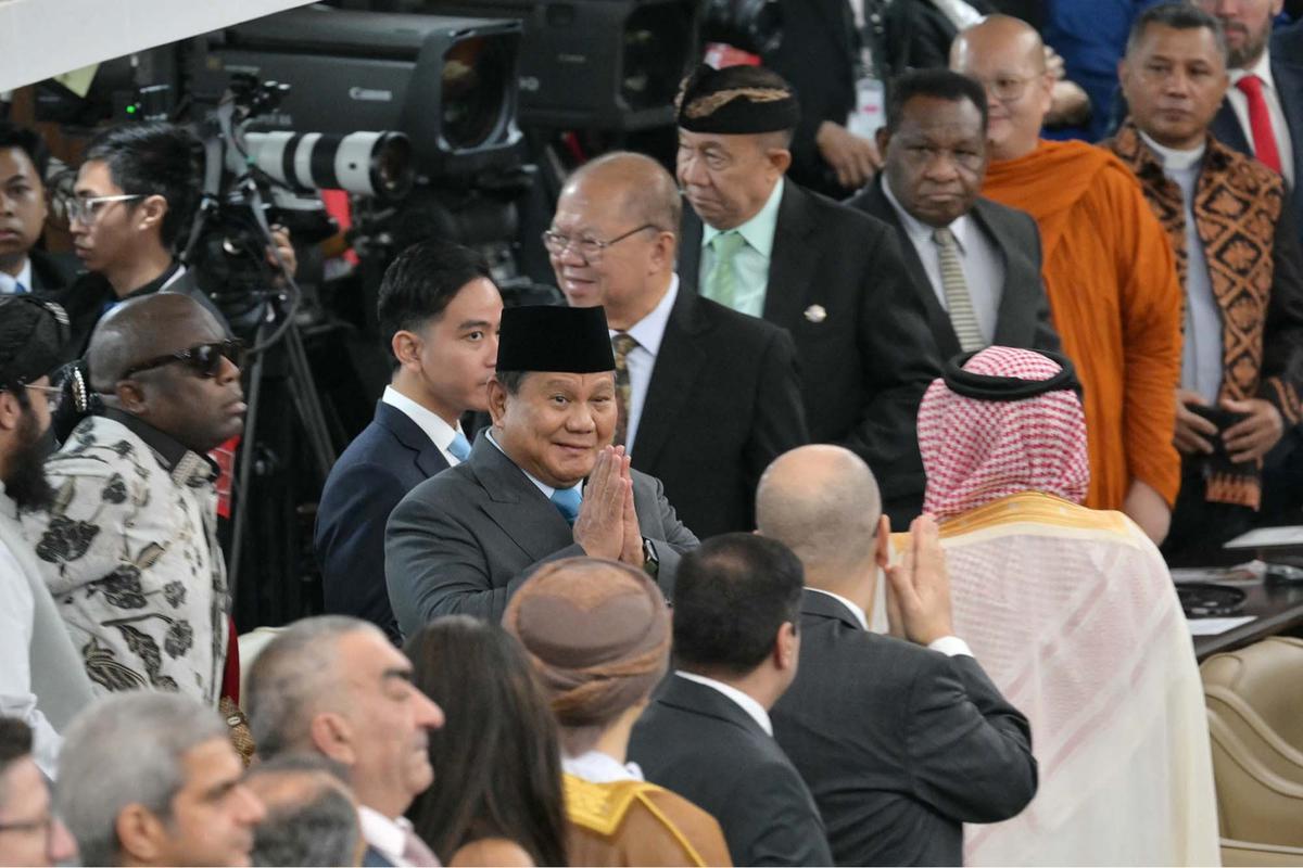 FOTO: Prabowo Tiba di Gedung Nusantara Jelang Pidato Kenegaraan