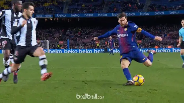 VIDEO: Aksi Messi Atasi 4 Bek Lawan untuk Bantu Paulinho Cetak Gol