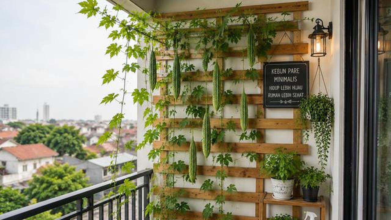 7 Inspirasi Kebun Pare Mini di Balkon Rumah yang Produktif dan Hemat Tempat