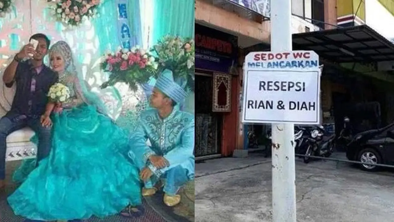 6 Momen Kocak saat Pesta Pernikahan Ini Bikin Tepuk Jidat