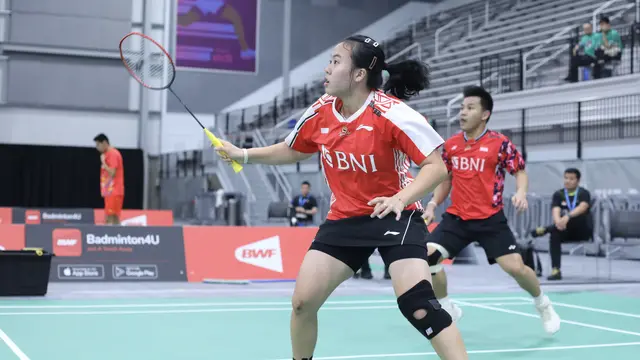 Jonathan Farrell Gosal/Priskila Venus Elsadai - Kejuaraan Dunia Beregu Junior 2023 - Bulu Tangkis