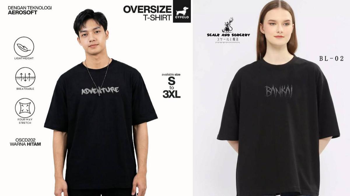 Nyaman dan Trendi, Kaos Oversize Jadi Favorit Gaya Streetwear Masa Kini