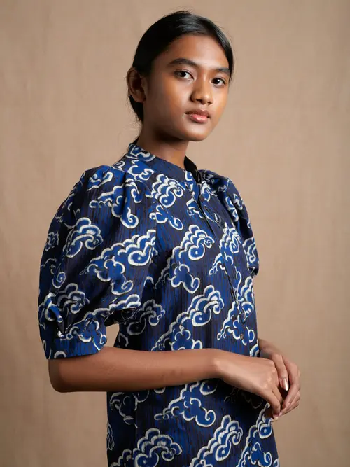 Batik Tulis Klasik Lengan Puff