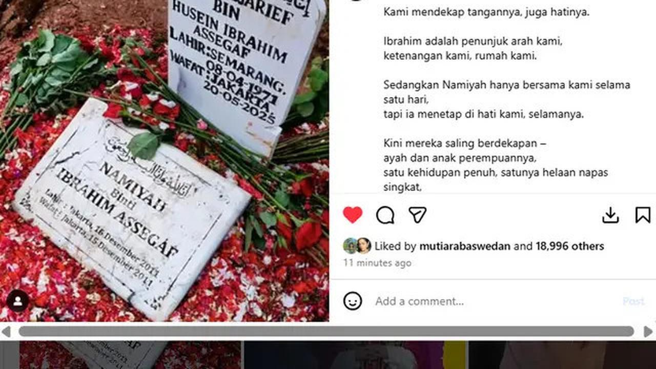 Suami dan Anak Najwa Shihab Dimakamkan Seliang Lahad: Kini Mereka Berdekapan