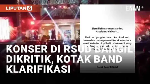 VIDEO: Viral Konser Peresmian di RSUD Bangil Pasuruan, Banjir Kritikan Hingga Kotak Band Ikut Klarifikasi