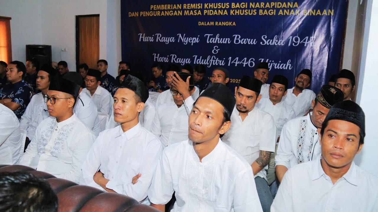Remisi Nyepi untuk napi beragama Hindu di Jawa Timur. (Foto: Liputan6.com/Dian Kurniawan)