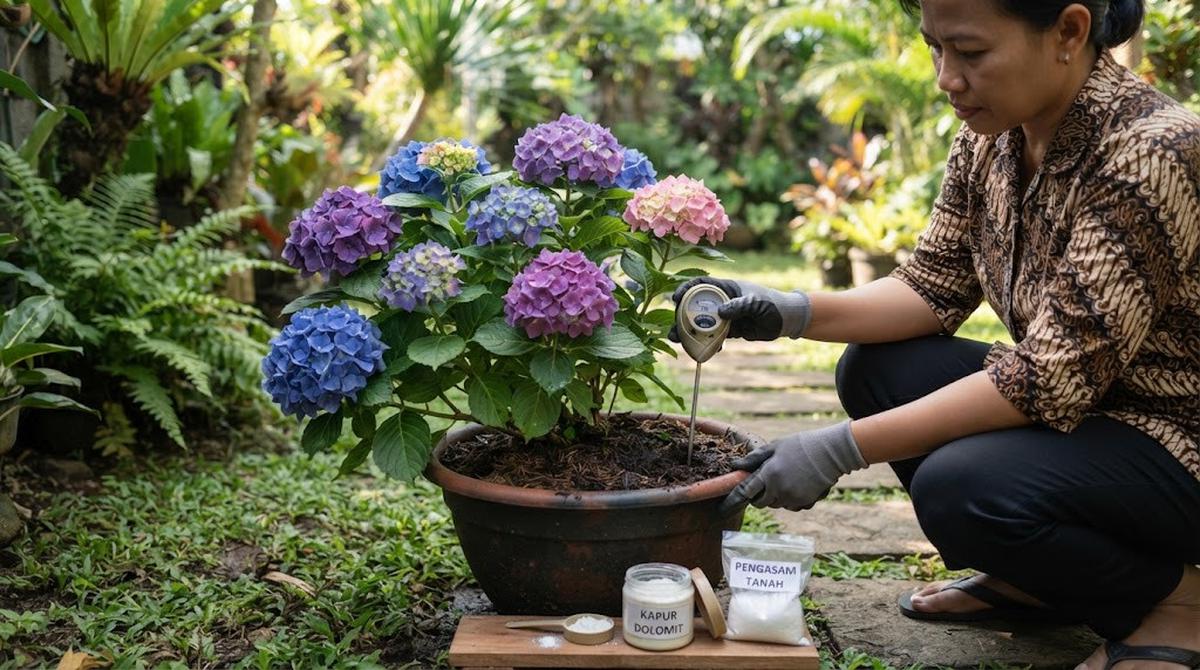 Mengatur Warna Kelopak Bunga