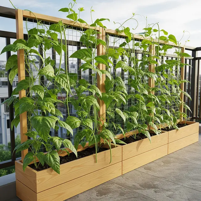 9 Model Kebun Kacang Panjang di Balkon Lantai 2, Subur dan Berbuah Lebat
