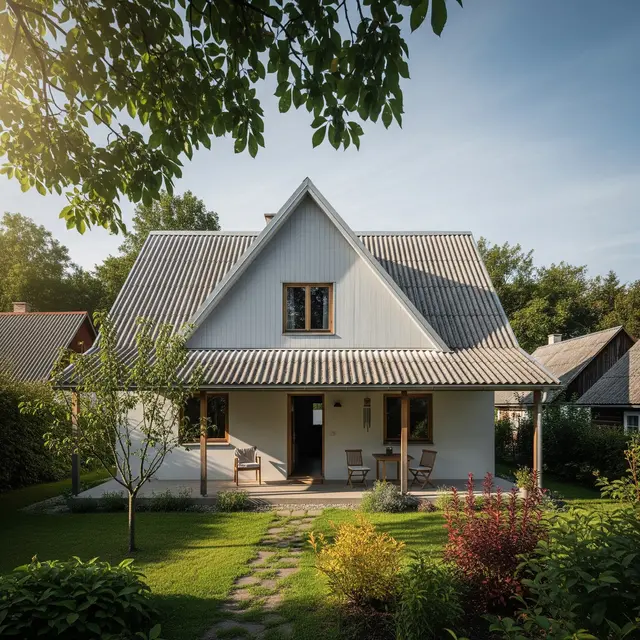 Rumah Minimalis Atap Asbes (Gemini AI)