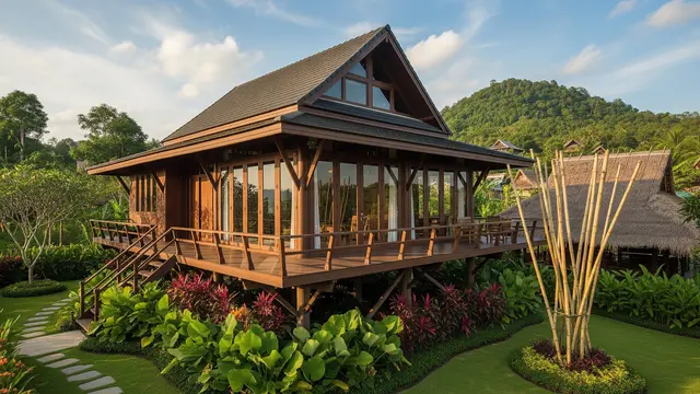 Gambar Rumah Minimalis Low Budget Cocok untuk Pensiun di Kampung/Gemini AI