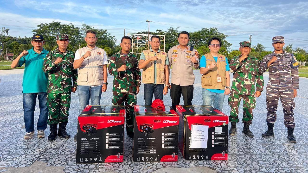 TNI AL Kirim 3 Genset ke RSUD Kabupaten Aceh Timur