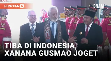 Xanana Gusmao Joget saat Tiba di Indonesia