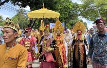 Ribuan Peserta Meriahkan Pawai Budaya Lampung Selatan dalam HUT ke-69