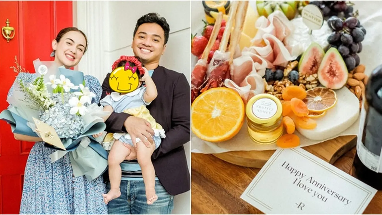 6 Momen Rianti Cartwright Peringati 11 Tahun Pernikahan, Makan Bersama di Rumah