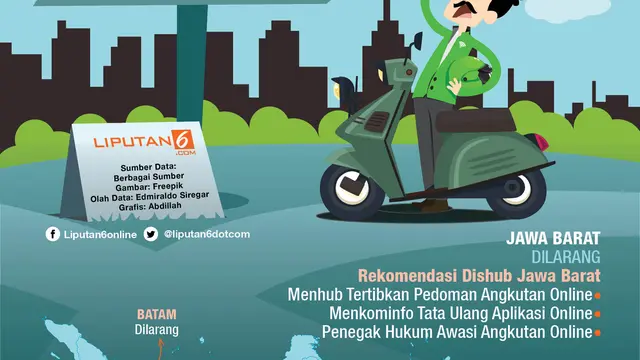infografis Heboh Angkutan Online