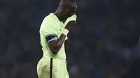 Gelandang Yaya Toure dinilai akan meninggalkan Manchester City seiring kehadiran Pep Guardiola sebagai pelatih. (Reuters/Carl Recine)