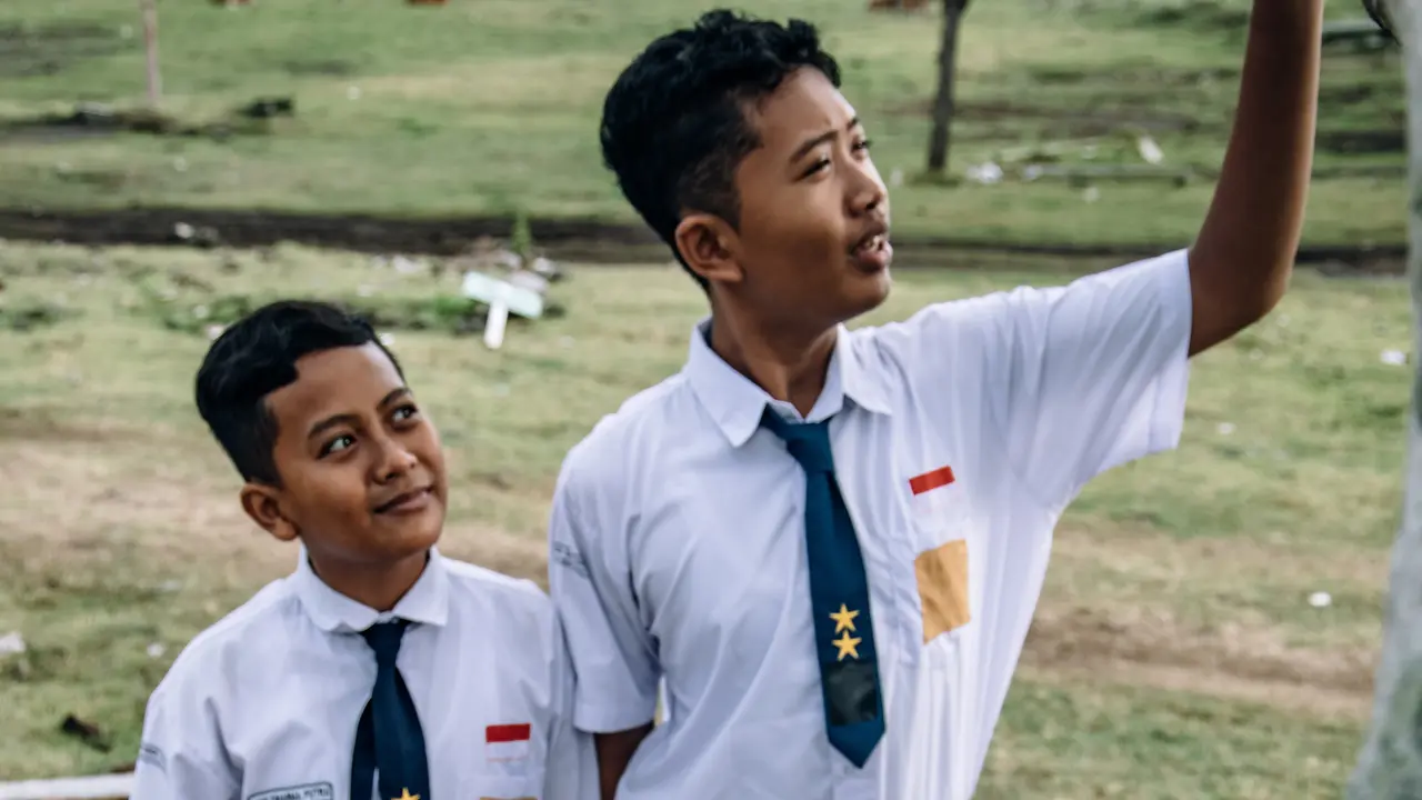 Ilustrasi pelajar, siswa, murid