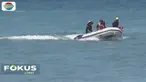 Tiga orang warga terseret gelombang pasang di Pantai Watu Klotok, Klungkung, Bali.