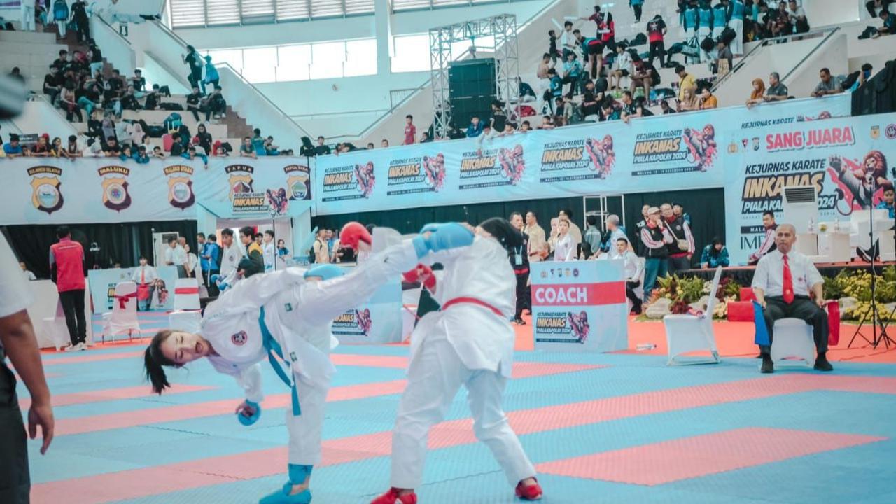 Bripda Jessica, Polwan di Polda Riau Sabet Medali Emas Kejuaraan Karate di Malaysia