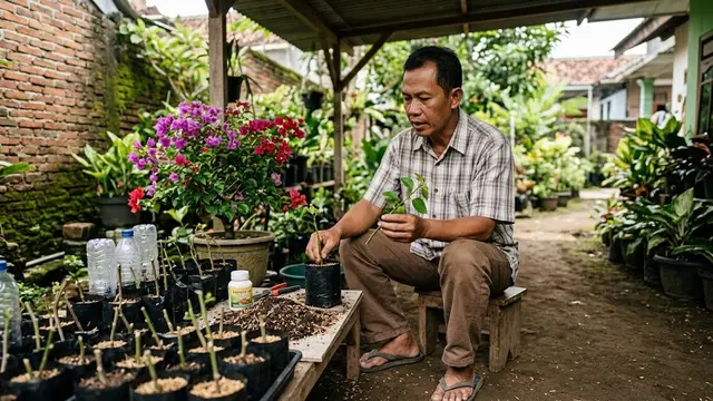 Cara Memperbanyak Bougenville dari Batang Tanpa Grafting