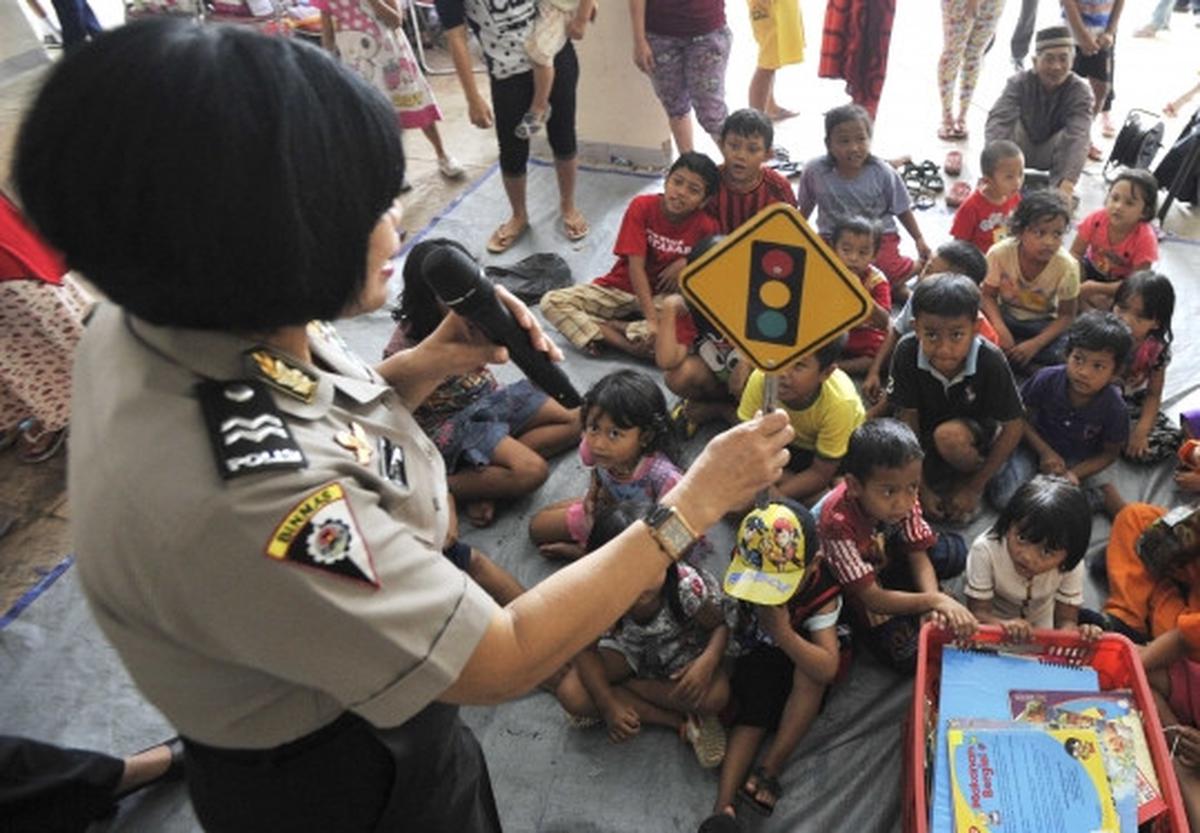 Potret ceria anak-anak Kp Pulo bermain sambil belajar di Rusunawa