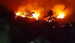 Gunung Geulis Sukabumi Terbakar, Api Mengarah ke Permukiman