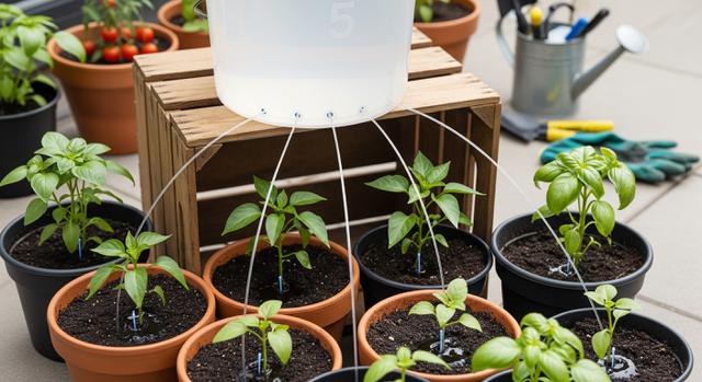 5. Sistem Ember Penampung dengan Selang Kapiler