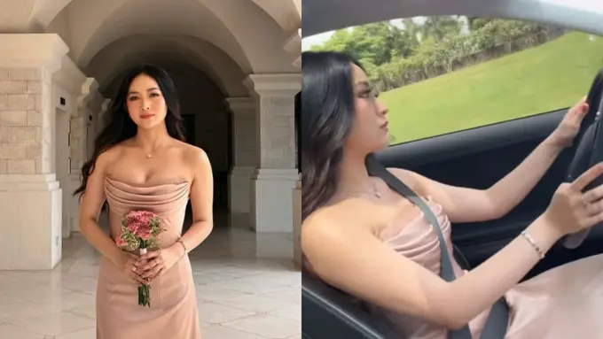 Anggun Jadi Bridesmaid, Natasha Wilona Pancarkan Sisi Maskulin Saat Jadi Driver Handal