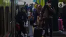 Pada puncak arus balik Lebaran 2024, Stasiun Gambir kedatangan 15.000 penumpang dari berbagai daerah. (Liputan6.com/Angga Yuniar)