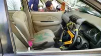 Sudah dua kali rampok mengambil uang nasabah bank di Gorontalo dengan modus pecah kaca mobil. (Liputan6.com/Aldiansyah Mochammad Fachrurrozy)