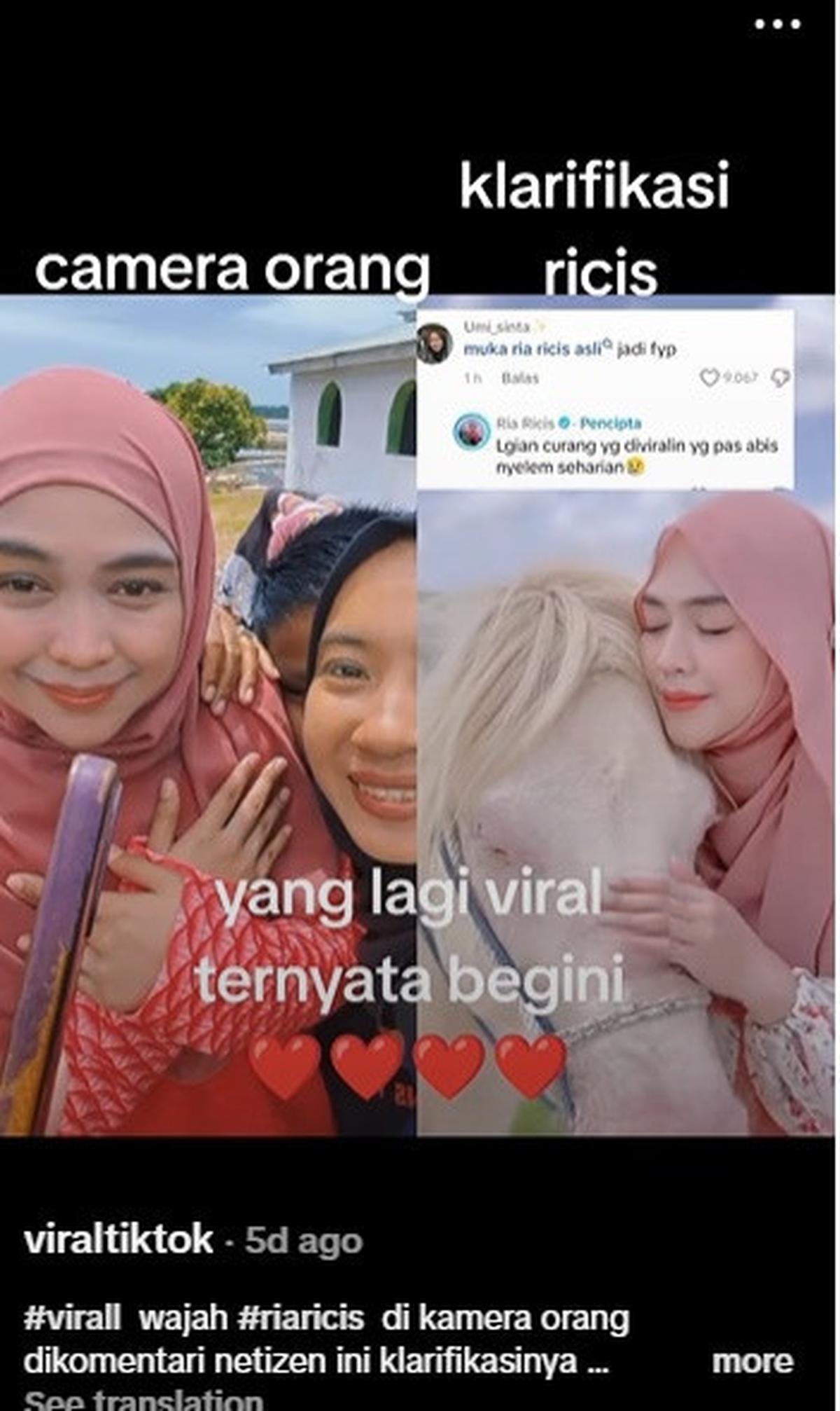 Soroti Wajahnya, 6 Potret Ria Ricis di Kamera Fans Jadi Viral, Bandingkan dengan Foto yang Lain hingga Beri Klarifikasi