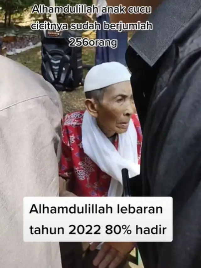 Viral 256 Cucu dan Cicit Kumpul saat Lebaran di Rumah Kakek, Bak Sekampung