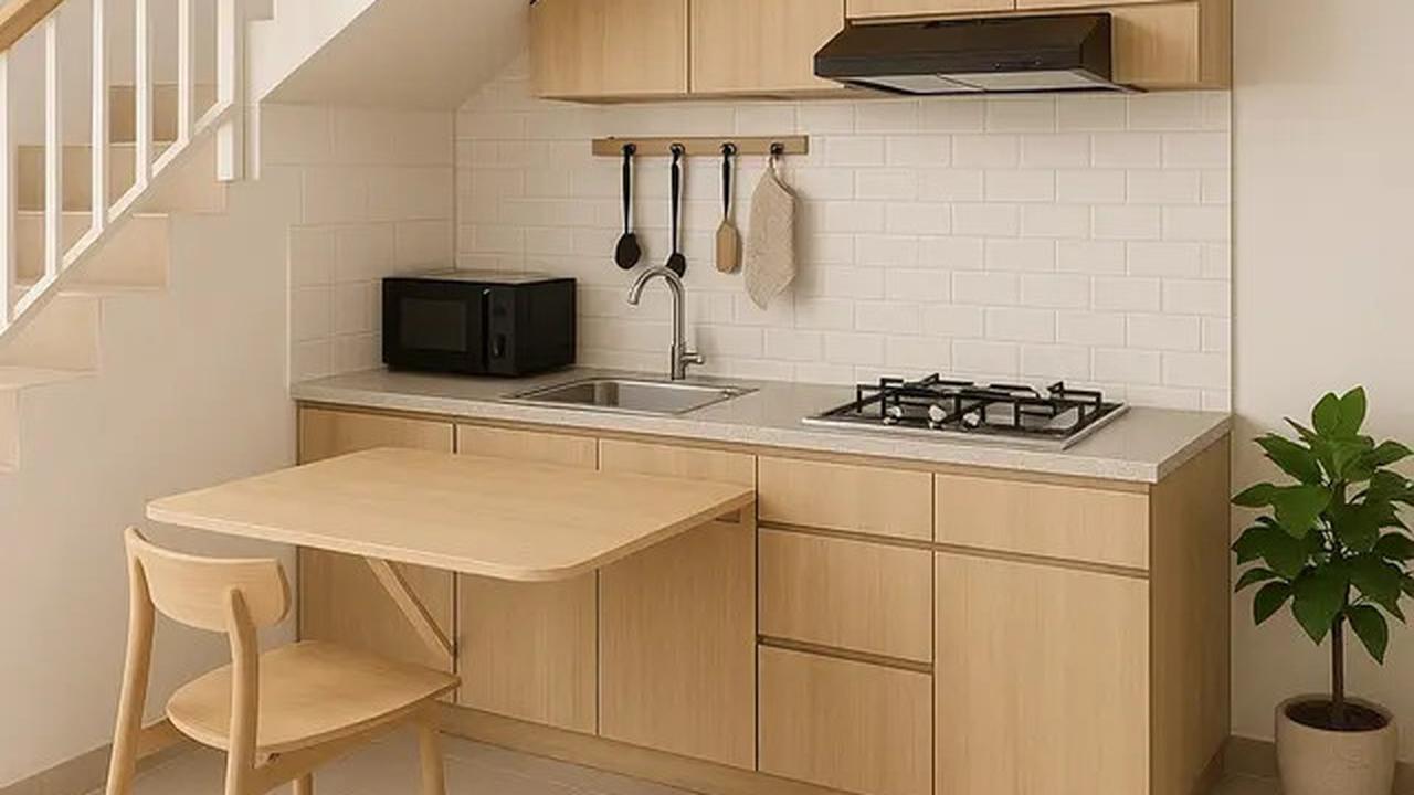 7 Desain Dapur Dekat Tangga, Inspirasi Interior Rumah Tahun 2025