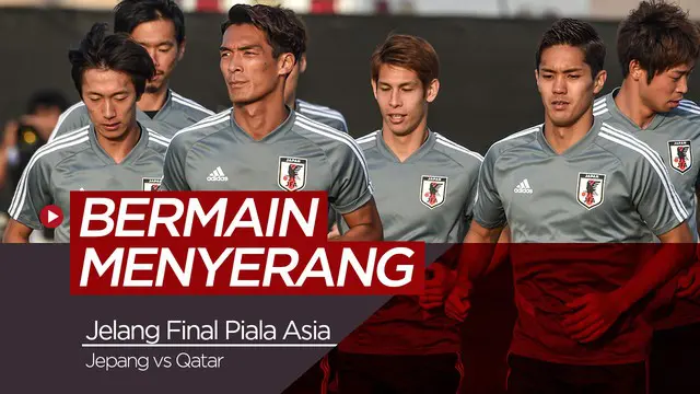 Berita Video Jelang Final Piala Asia 2019, Jepang Bermain Menyerang Hadapi Qatar