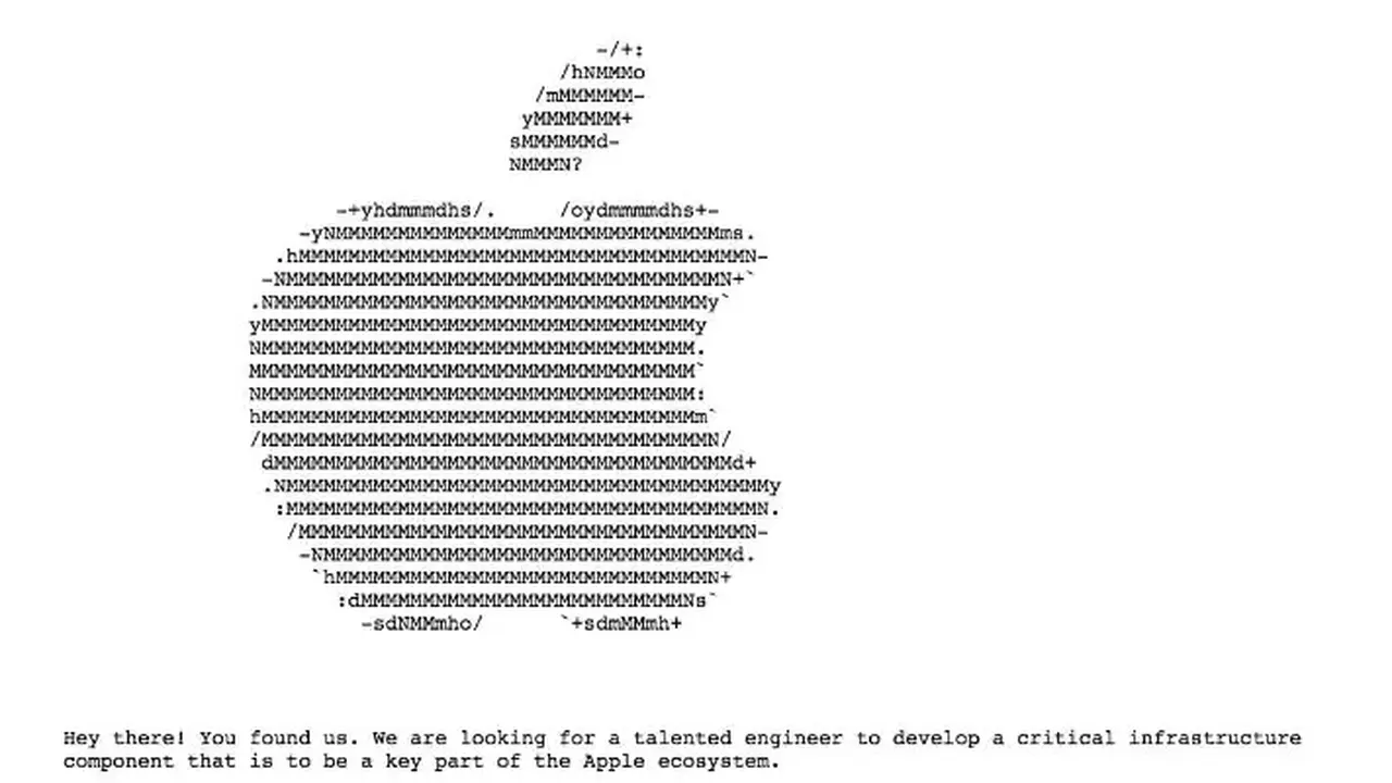 Lowongan tersembunyi Apple