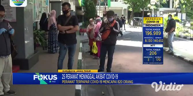 VIDEO: 25 Perawat di Jawa Timur Tutup Usia karena COVID-19