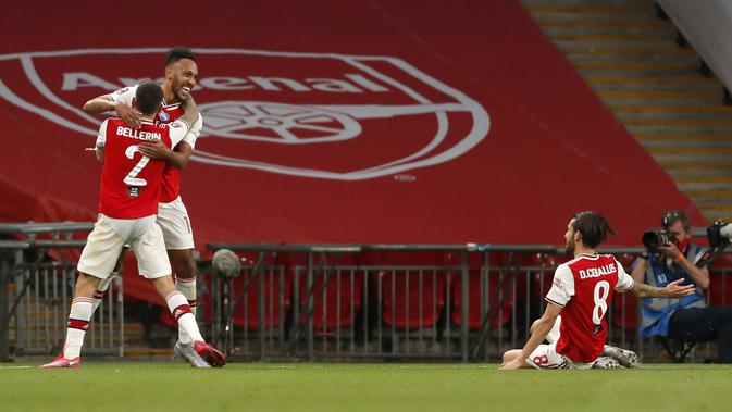 Aubameyang Bawa Arsenal ke Final Piala FA (AP)