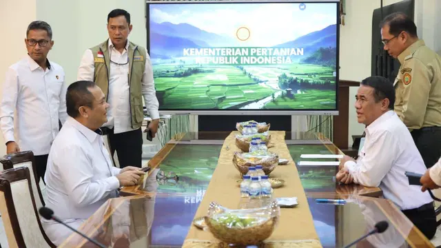 Kepala Bareskrim Polri Komjen Pol. Asep Safrudin dan Menteri Pertanian Andi Amran Sulaiman. (Dok. Istimewa)