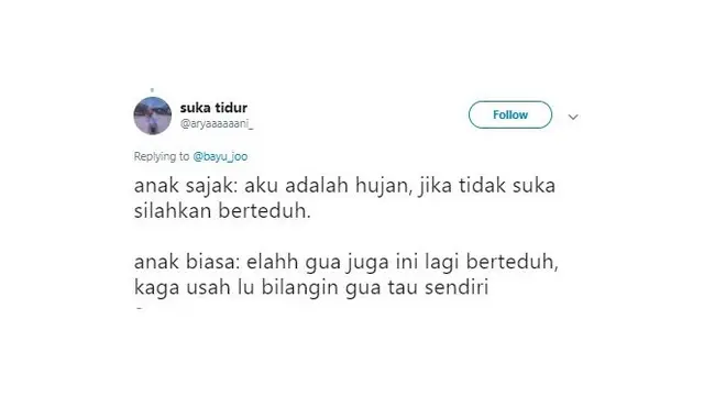 beda anak sajak dan anak biasa