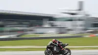 Fabio Quartararo saat mengikuti sesi tes pramusim MotoGP 2020 di Sirkuit Sepang, Malaysia (Twitter/Petronas Yamaha SRT)