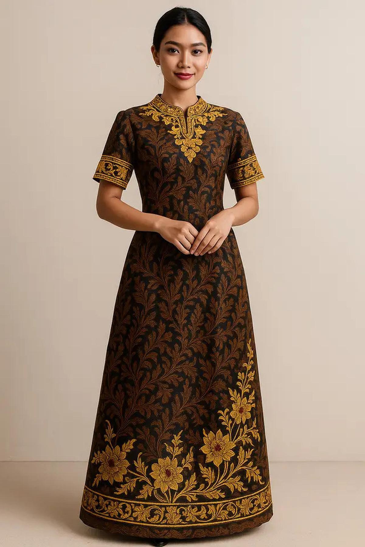 5 Ide Dress Batik Maxi untuk Pengajian Sampai Pesta, Simpel dan Elegan