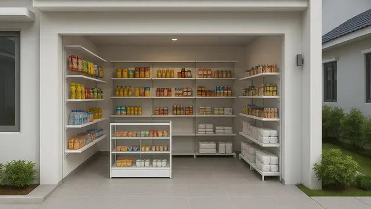 8 Desain Warung Sembako di Garasi Rumah, Ini Model yang Simpel tapi Jadi Magnet Rezeki