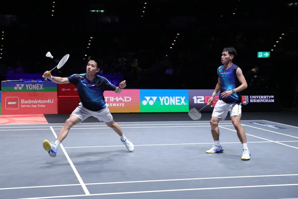 Raymond Indra/Nikolaus Joaquin - All England 2026 - Bulu Tangkis