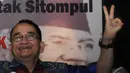 Jika dulu sering melontarkan kritik pedas terhadap Joko Widodo (Jokowi), kini Ruhut mengaku jatuh hati untuk mendukung pasangan Jokowi-Jusuf Kalla, Jakarta, Senin (23/6/2014) (Liputan6.com/Herman Zakharia)