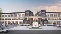 The Hudson, area komersial berkonsep Shopping Arcade yang diperuntukkan bagi beragam usaha yang terletak di dalam Manhattan District di Gading Serpong