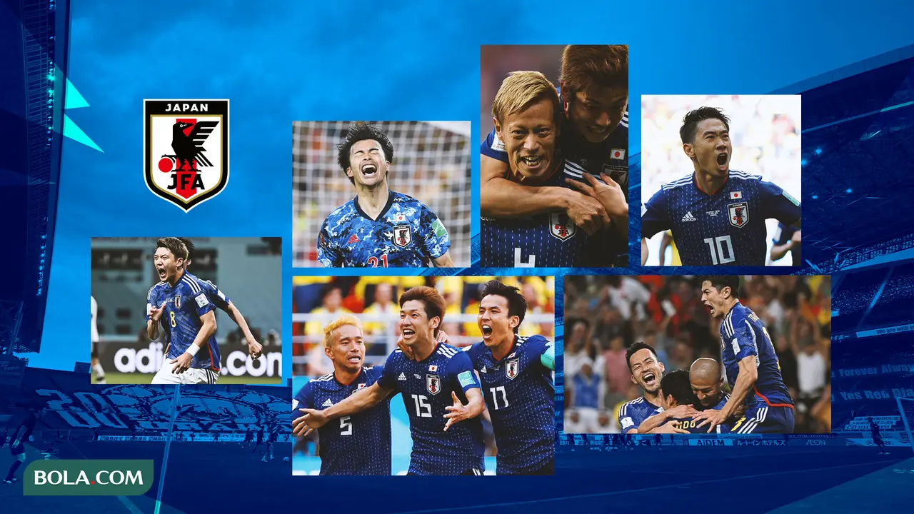 Kolase - Selebrasi Gol Jepang di Berbagai Edisi Piala Dunia
