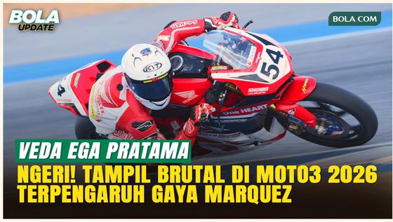 Veda Ega Pratama Terinspirasi Marc Marquez dan Jett Lawrence, Siap Menggila di Moto3 2026!